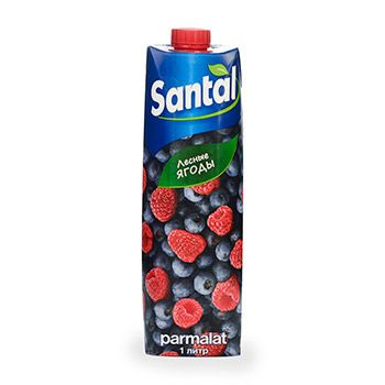 Напиток сокосодержащий Лесная ягода , Santal, 1 л, Россия 1шт - купить ...