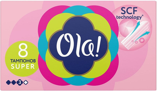 Тампоны Ola! Super 8шт 1шт - купить с доставкой по выгодным ценам в ...