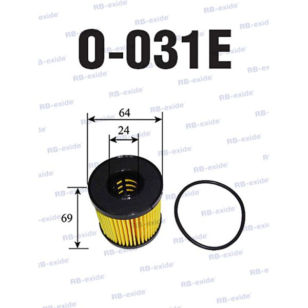 Фильтр масляный RB-exide O031E - купить по выгодным ценам в интернет ...