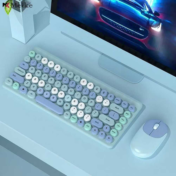 Мини-набор беспроводной мыши и клавиатуры, USB-приемник, механическое ...