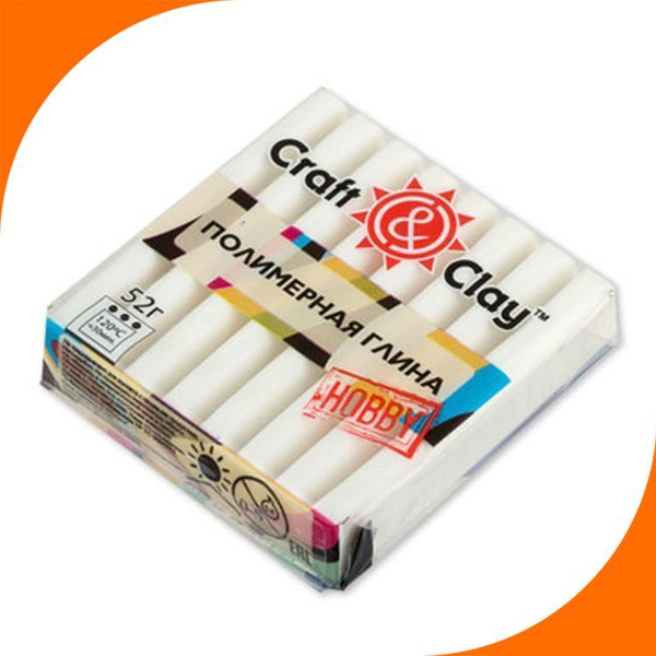 Полимерная глина Craft&Clay 1001 белый, 52 г - купить с доставкой по ...