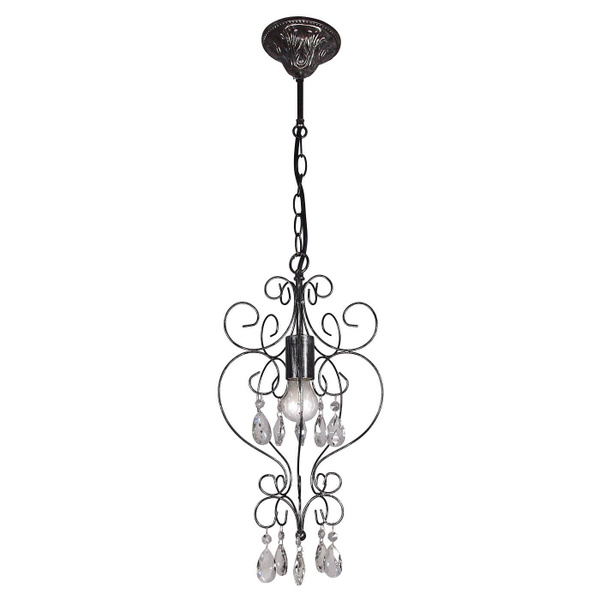 Люстра подвесная на кухню черный с серебром Петрасвет S1239-1 - купить ...