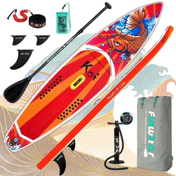 Сапборд SUP FUNWATER 11.6 Koi, Надувная сап доска Кои 350х84см - купить ...