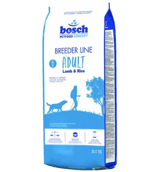 Корм сухой Bosch Breeder Lamb & Rice для взрослых собак (Бош Бридер ...