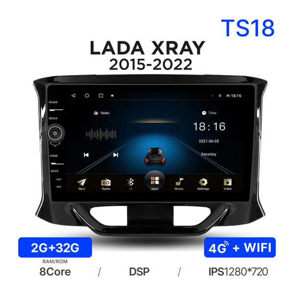 Магнитола Topway TS18 2/32 Гб для Lada Xray (2015-2022) / Лада Хрей ...