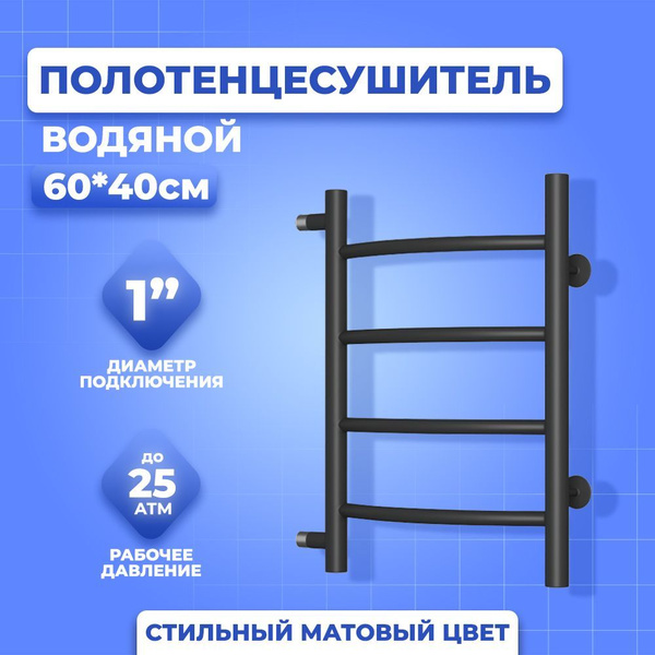 Полотенцесушитель водяной Маргроид Лина П4 40х60, боковое подключение ...