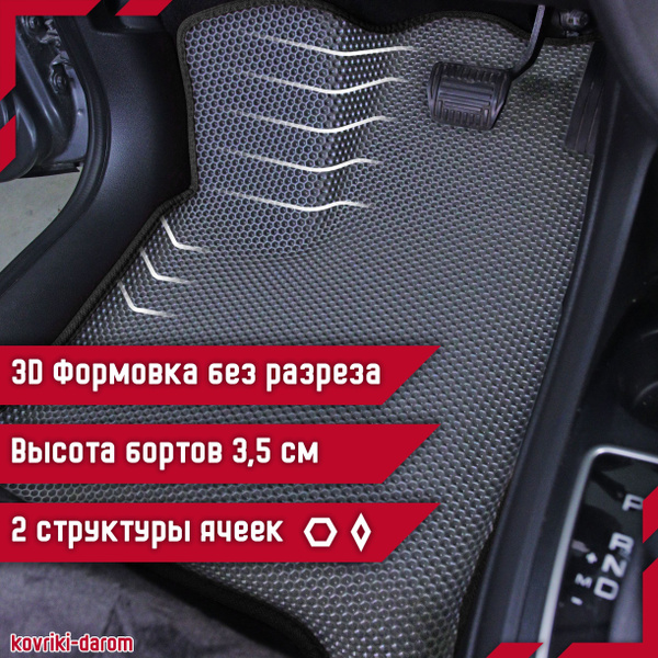 Kоврики EVA с бортами Hyundai Mufasa I (NU2) с 2023 3D ЭВО ковры ...