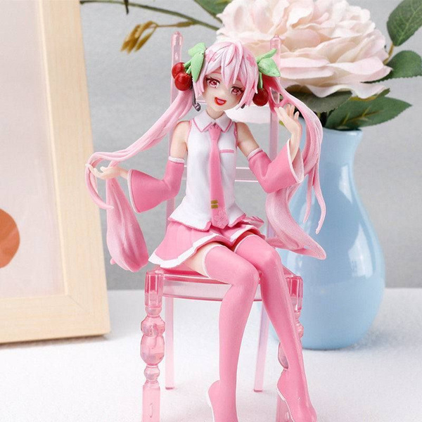 Фигурка Мику Сакура, Хацунэ Мику (Hatsune Miku) на стуле 15см - купить ...