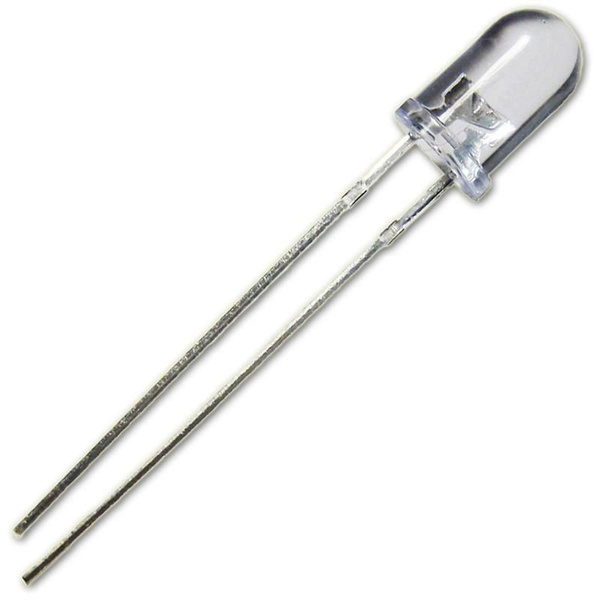 Светодиод 3 мм белый, на 3 В и 20 мА, 5 x 5 x 25 мм - купить с ...