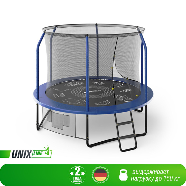 Батут каркасный UNIX Line SUPREME GAME - купить по выгодной цене в ...