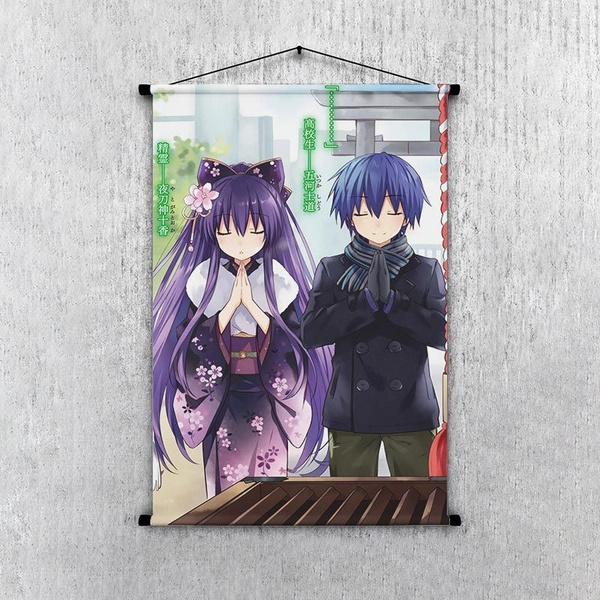 Гобелен по аниме Date A Live - Тока и Шидо 30*20 см, арт. 20_Gb0090 ...