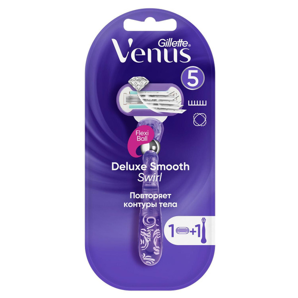 GILLETTE Станок для бритья Venus Swirl, 1 сменная кассета - купить с ...