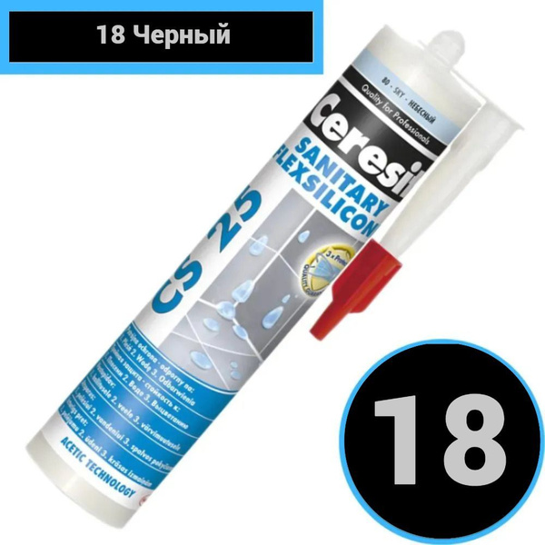 Силиконовый Герметик Церезит, Для фасадов, черный - купить по низким ...