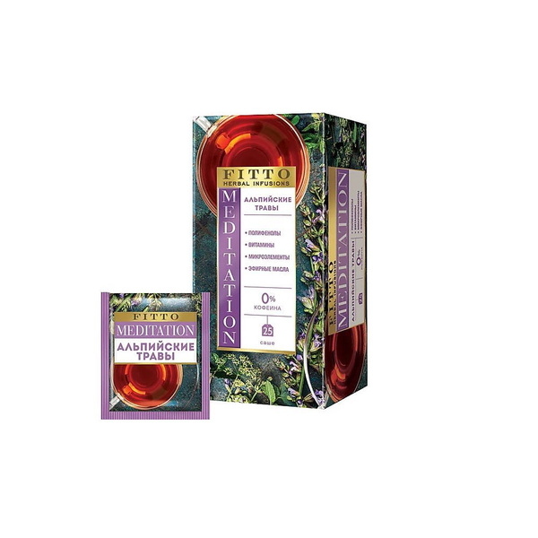 Чай Fitto herbal infusions, чай травяной Meditation Альпийские травы ...
