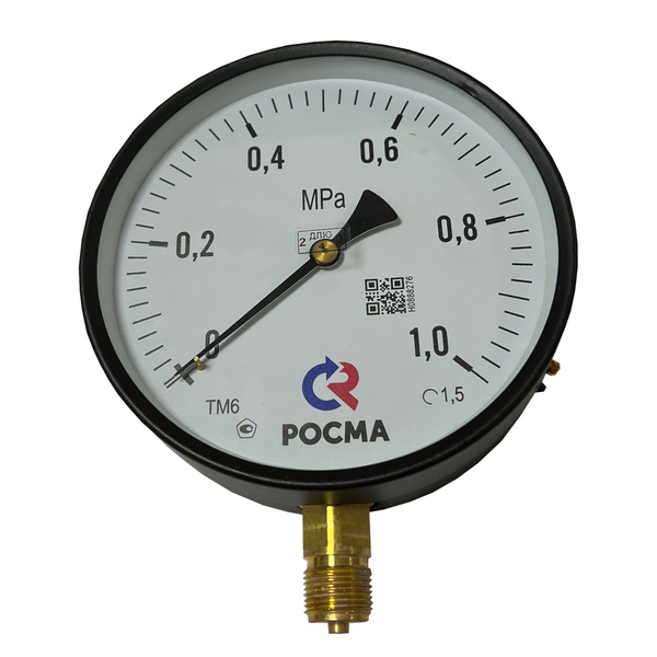 Манометр показывающий технический ТМ-610Р.00(0-1MPa)M20x1,5.1,5 ...