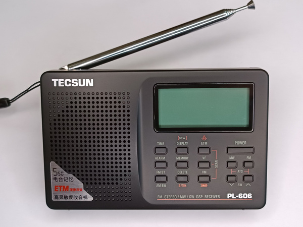 Портативный всеволновый цифровой радиоприемник Tecsun PL-606 black ...