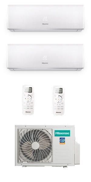 Сплит система инвертор Hisense AMS-09UW4RVEDB00x2/AMW2-14U4RGC Smart DC ...