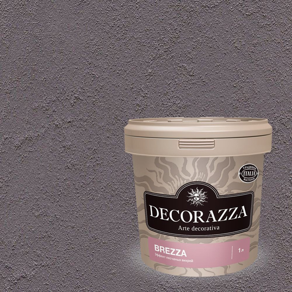 Декоративная штукатурка с эффектом песчаных вихрей Decorazza Brezza (1л ...