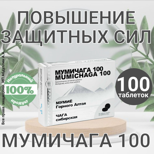 Мумичага (высококачественные экстракты чаги и мумие) для повышения ...