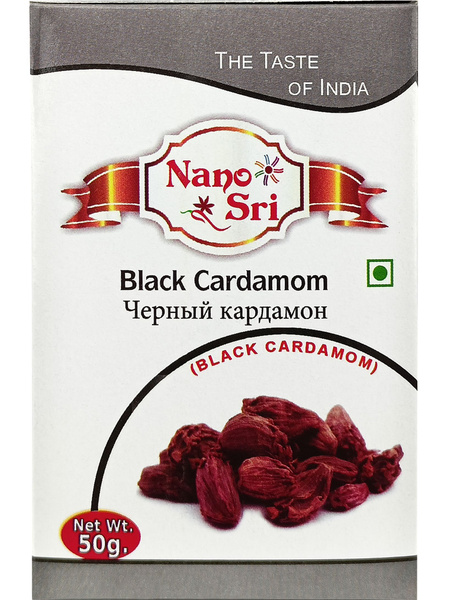Кардамон черный Nano Sri, 50 г купить на OZON по низкой цене (1645434614)