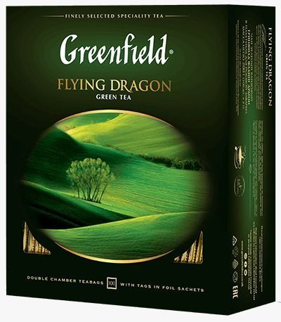Чай Greenfield "Flying Dragon", зеленый, 100 пакетиков купить на OZON ...