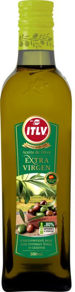 Масло оливковое ITLV Extra Virgin, 500мл - купить с доставкой по ...