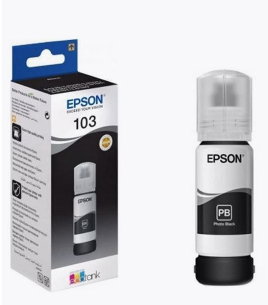 Расходник для печати Epson Чернила 103 EcoTank Black for L3100,3101 ...