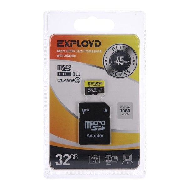 Вопросы и ответы о Карта памяти Exployd MicroSD, 32 Гб, SDHC, UHS-1 ...