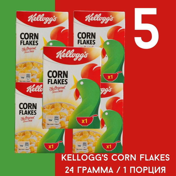 Готовый завтрак Kellogg's Corn Flakes 24 грамма 5 штук / Хлопья ...