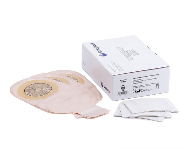 17450 Coloplast Калоприемник дренируемый непрозрачный 10-70мм, 30 шт ...