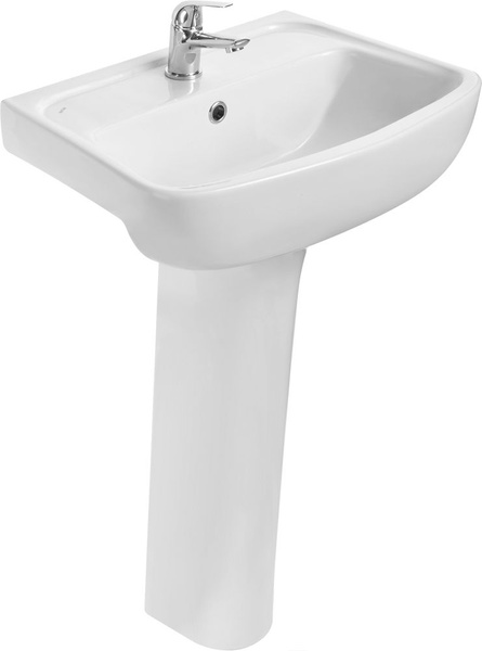 Раковина Santek Лонги 1WH501755 с пьедесталом, белая, фарфоровая ...