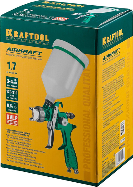 Пистолет для краскопульта Kraftool Краскопульт пневматический AirKraft ...