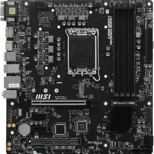 Характеристики Материнская плата MSI PRO B660M-P DDR4 (PRO B660M-P DDR4 ...