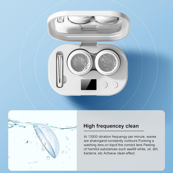 Ультразвуковой очиститель для контактных линз, портативный с USB ...