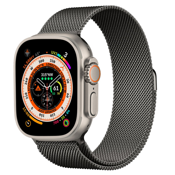 Ремешок Milanese Loop Graphite 42-44-45-49mm MYAQ2ZM/A - купить с ...