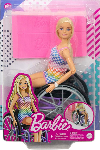 Кукла Барби Barbie, блондинка, в инвалидном кресле - купить с доставкой ...