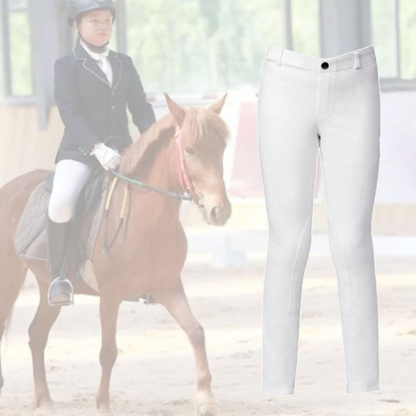 Детские бриджи унисекс для верховой езды Белая талия 50 см - купить с ...