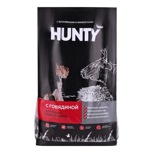 Сухой корм Hunty с говядиной повседневный для собак 2,2 кг - купить с ...