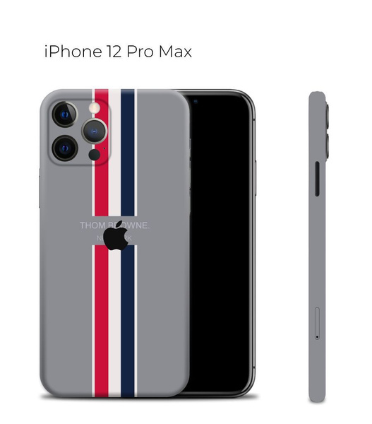Защитная пленка на Айфон 12 Pro Max с защитой краёв / Виниловая ...