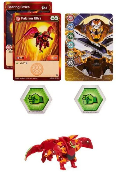 Фигурка-трансформер Bakugan S3 Ultra Falcron Red - купить с доставкой ...