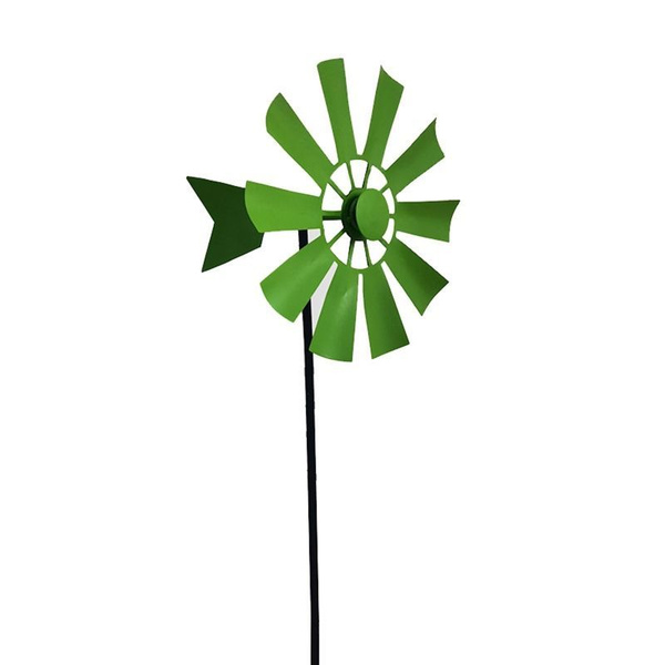 Вращающаяся ветряная мельница из кованого железа Металлическая ветряная ...