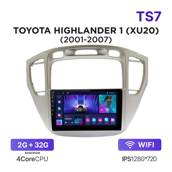 Магнитола TS7 2-32 Гб Android для Toyota Highlander I (XU20) (2001-2007 ...