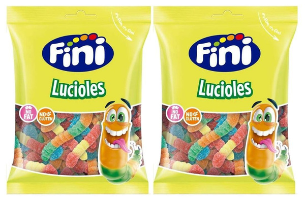 Жевательный мармелад Fini Jelly Worms, 90г x 2шт. Фини Червячки в ...