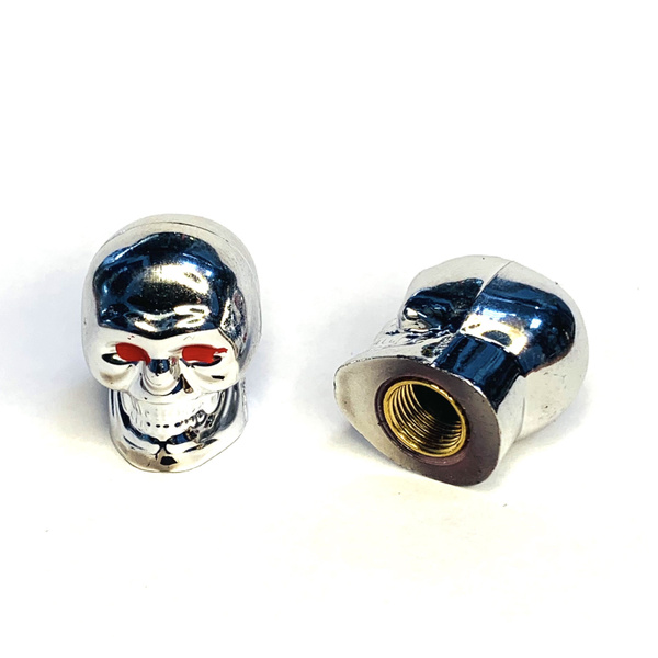 Колпачки для ниппеля велосипеда "Череп с красными глазами", резьба в ...