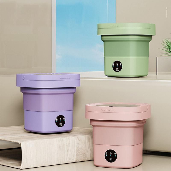 Портативная мини складная маленькая стиральная машина для стирки ...