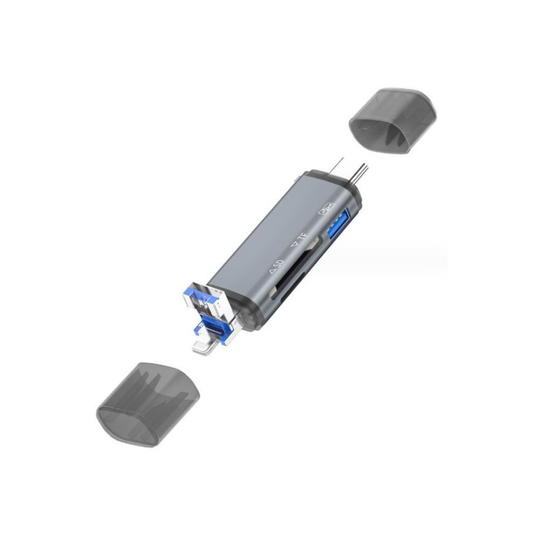 Картридер Type-C, Lightning, USB, SD, microSD, универсальный картридер ...