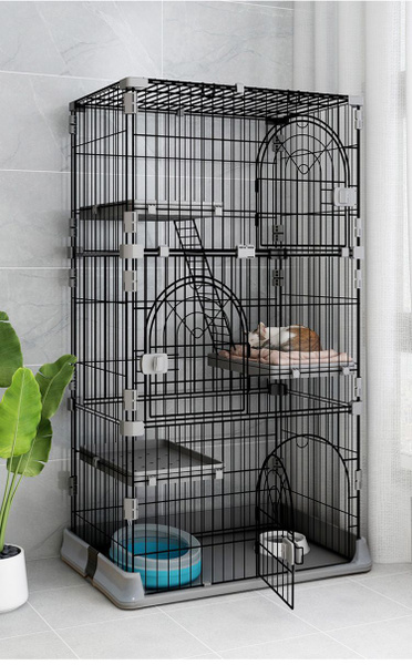 Клетка для кошек Dogland, 3 этажа, 84х61х163 см с поддоном купить на ...