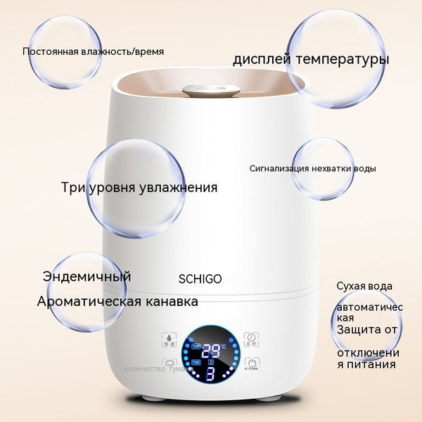 CHIGO Увлажнитель воздуха ZG-512, белый - купить с доставкой по ...