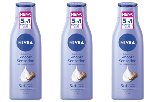 Nivea Молочко для тела, Smooth sensation, 5в1, Германия, 250 мл, 3 шт ...