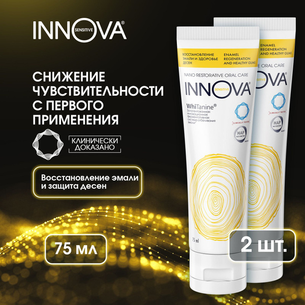 Зубная паста Innova Sensitive восстановление эмали и здоровье десен ...